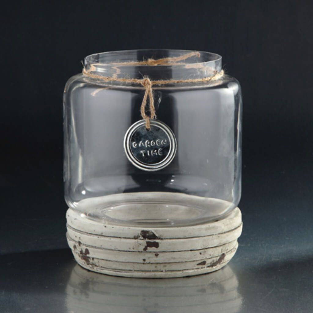 Vase H:11"D:9" Clear 