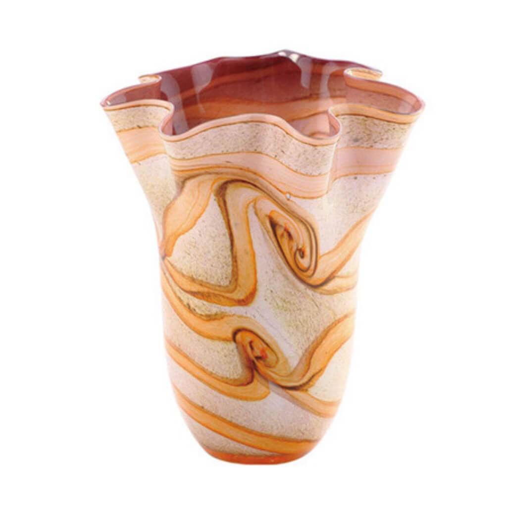 MULT-COLOR VASE H:11.5&quot; D:10&quot; 