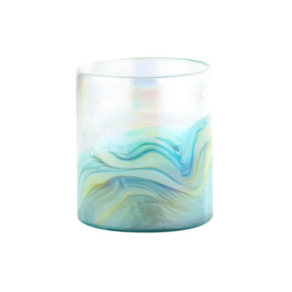 Vase H:6.5" D:6" Green 