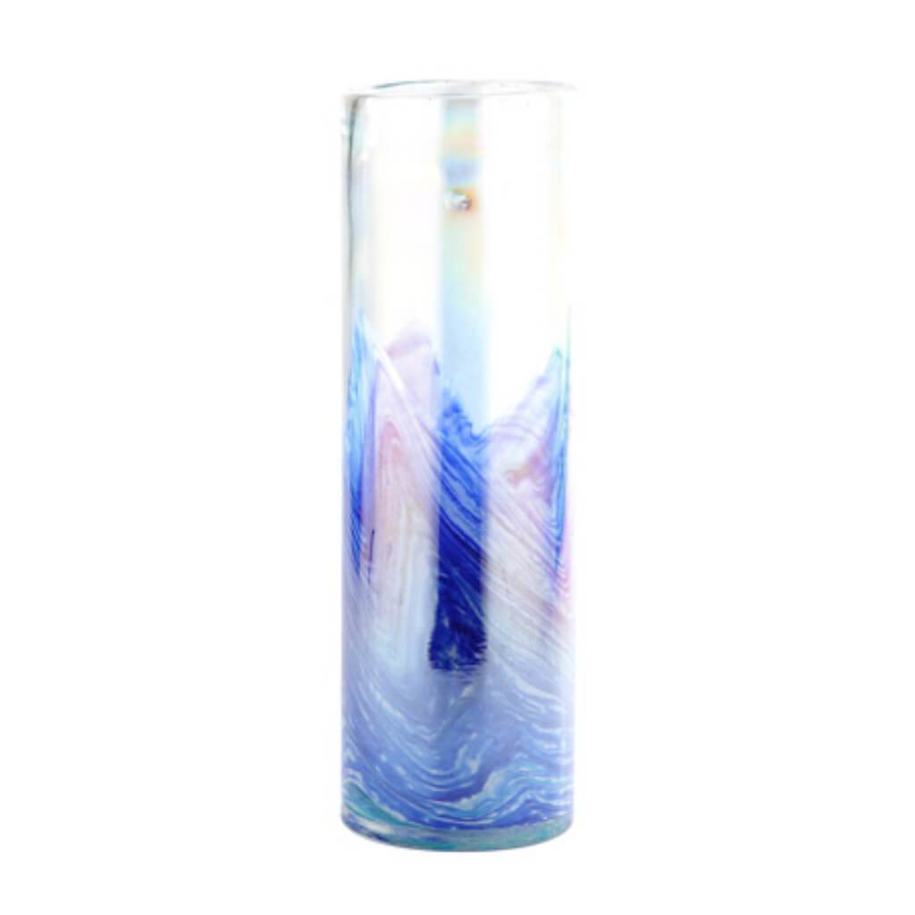 VASE H:15.5" D:5" BLUE 