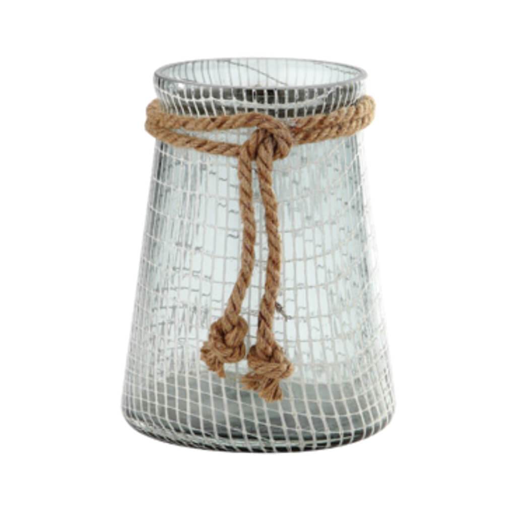 VASE H:8.5" D:6.5" SMOKE 