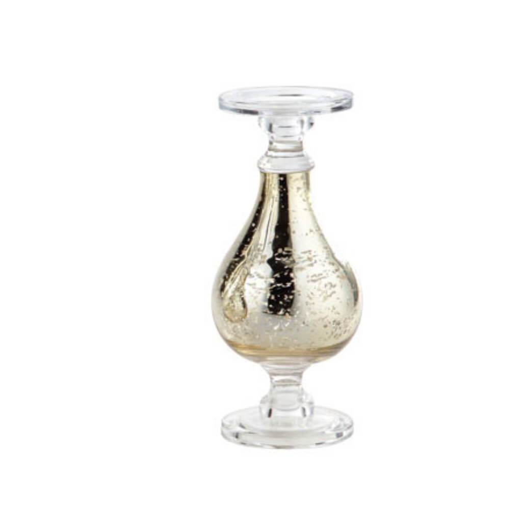 Candleholder H:11.5" D:5" Gold 