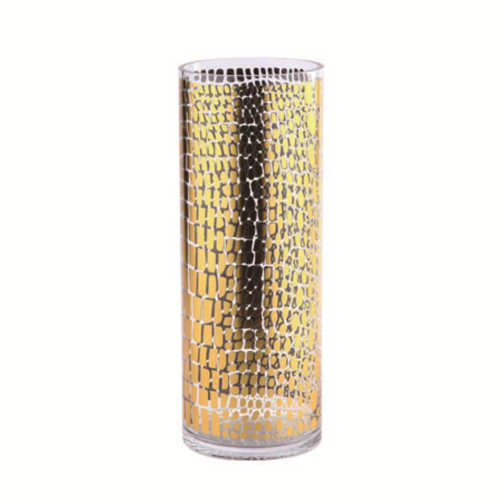 Cylinder H:15.5" D:6" Gold 