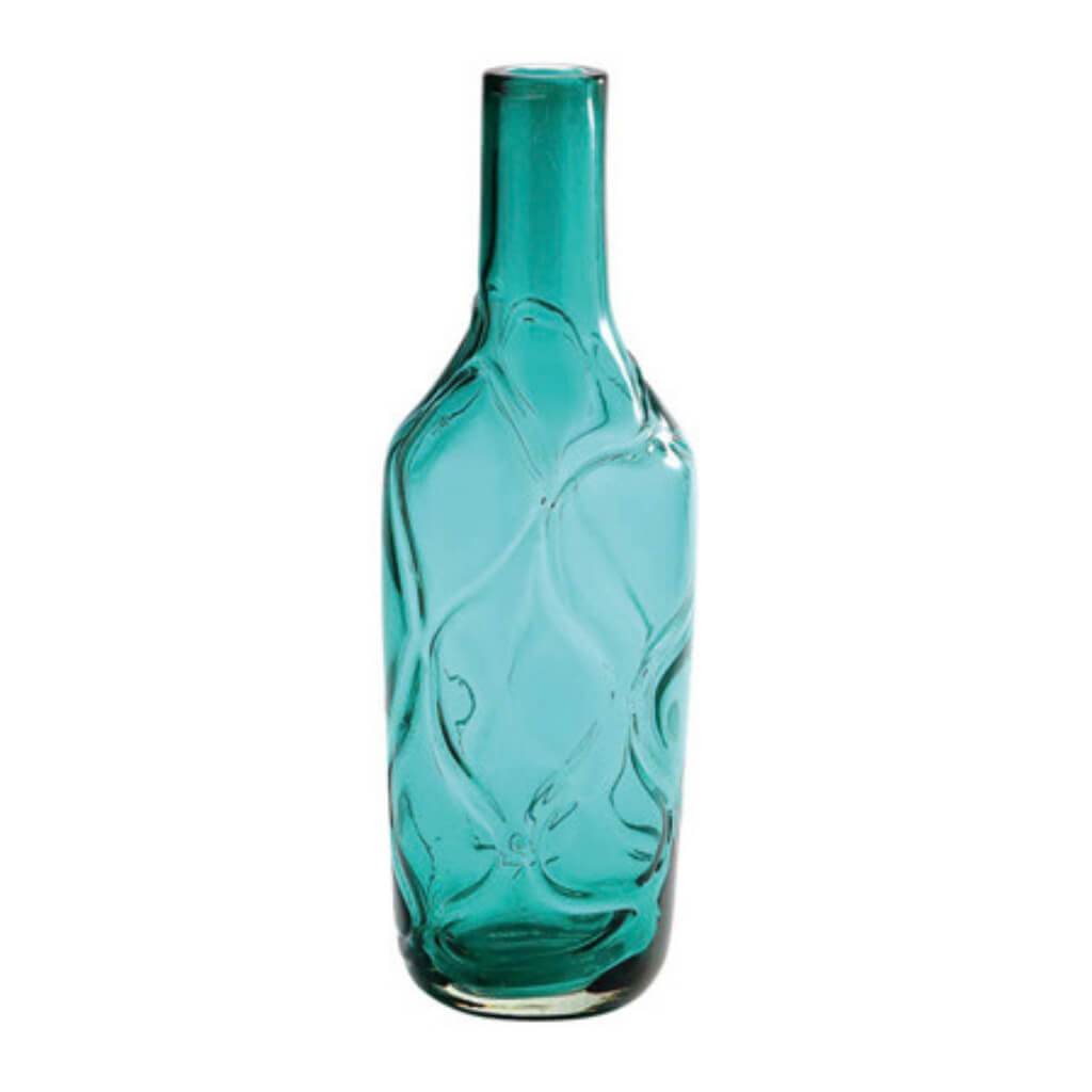 VASE H:15"D:5" TURQ 