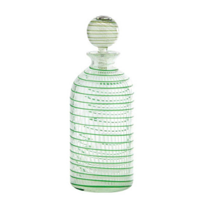 Bottle H:19.5" D:7" Grn/Wht 