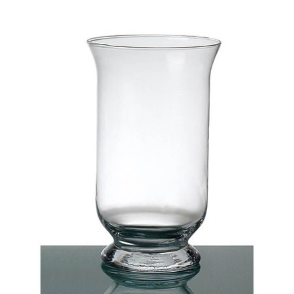 Hurricane Candleholder H:12&quot; D:7&quot; Clear 