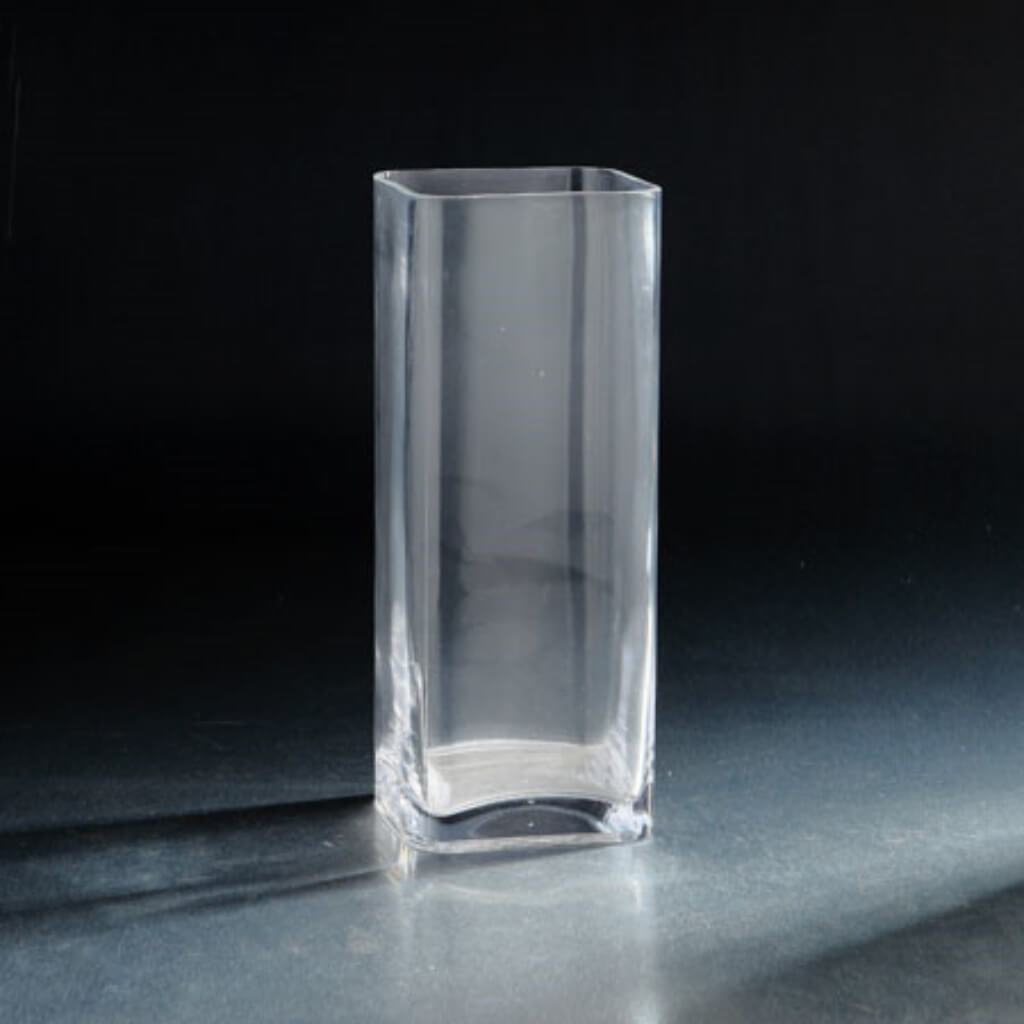 Square Vase L:5&quot; W:5&quot; H:16&quot; Clear 