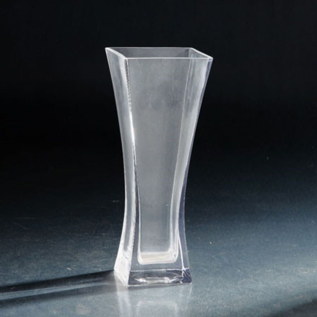 Vase L:3"W:3" H:8" Clear 