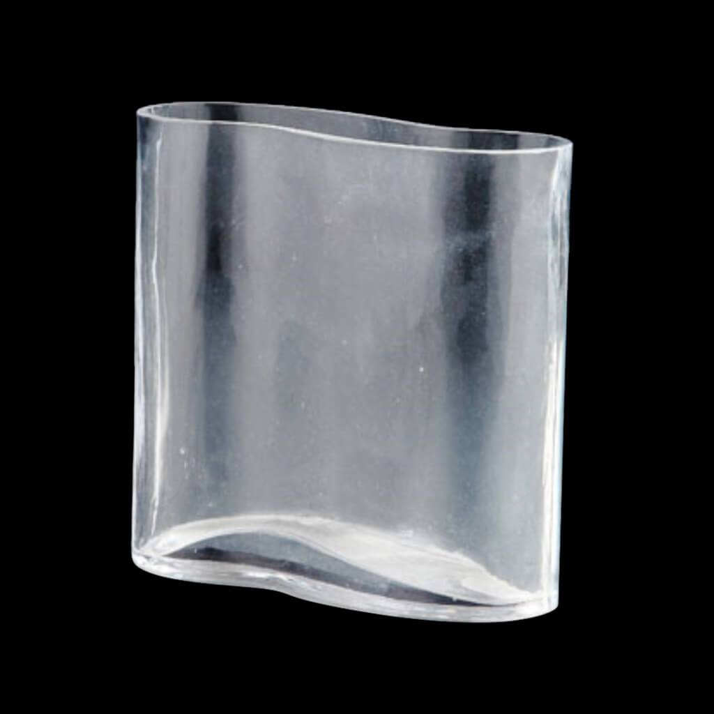 WIGGLE VASE L:8&quot;W:3&quot;H:8&quot; CLEAR 