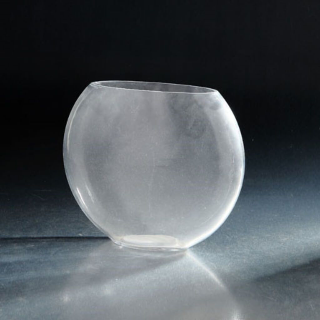 Clear Vase L:8.5"W:4"H:8" Clear 