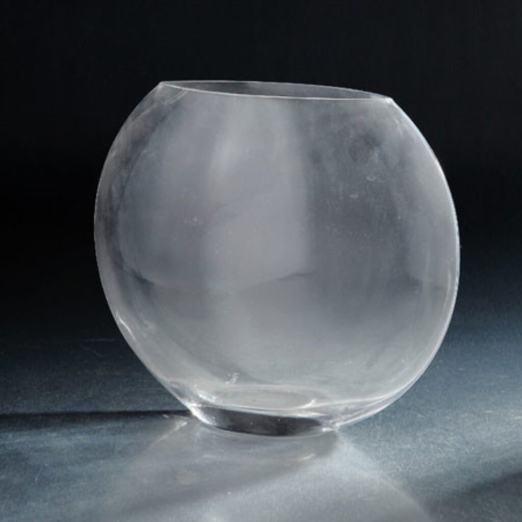 Clear Vase L:10"W:4.5"H:9.5" Clear 