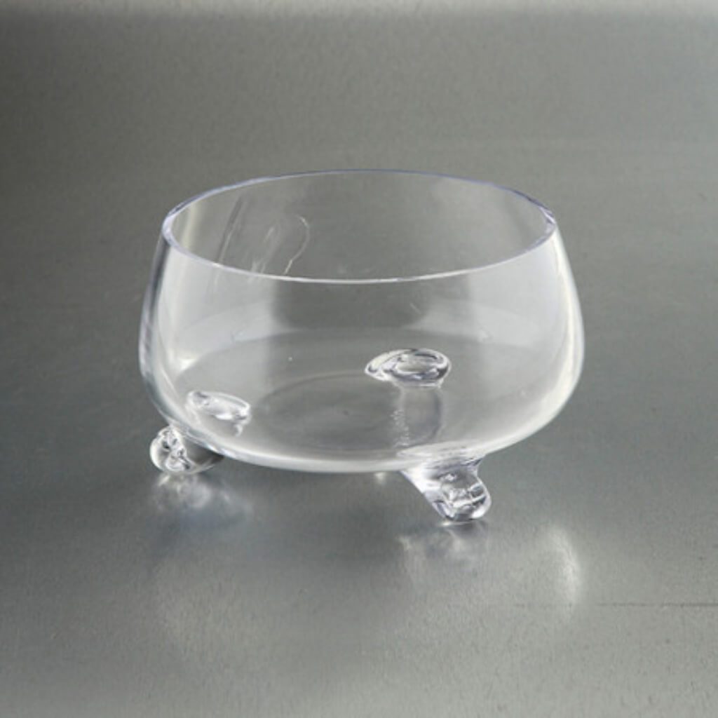 Footed Bowl H4.5&quot; D8&quot; Clear 