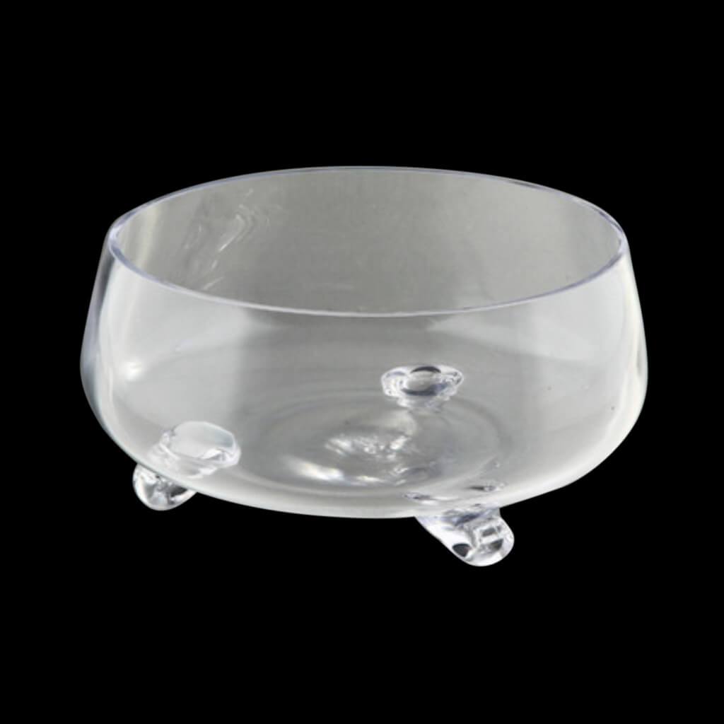 FOOTED BOWL H5&quot; D10.5&quot; CLEAR 