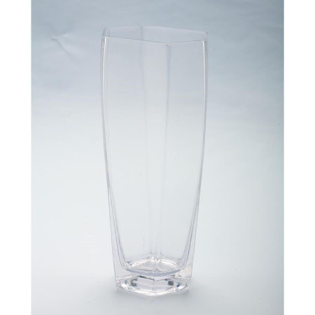 Hexagon Vase L:5.5&quot;W:3&quot;H:12&quot; Clear 