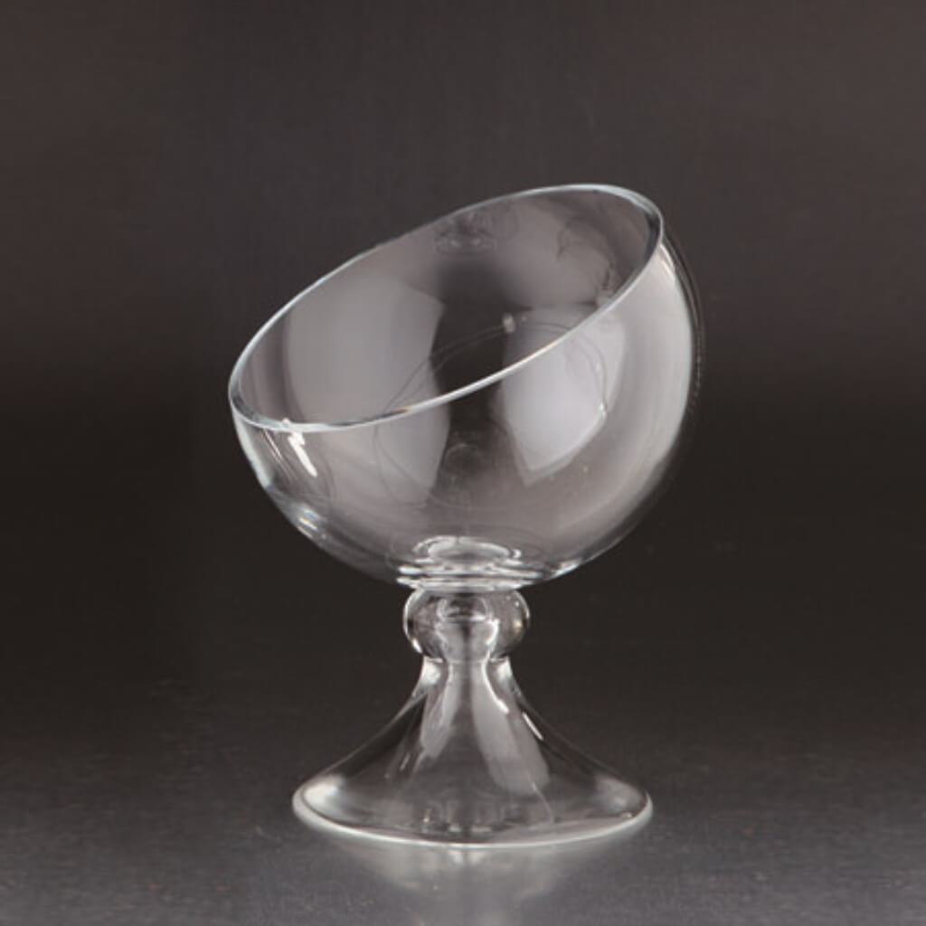 Vase H:10.5" D:7.5" Clear 
