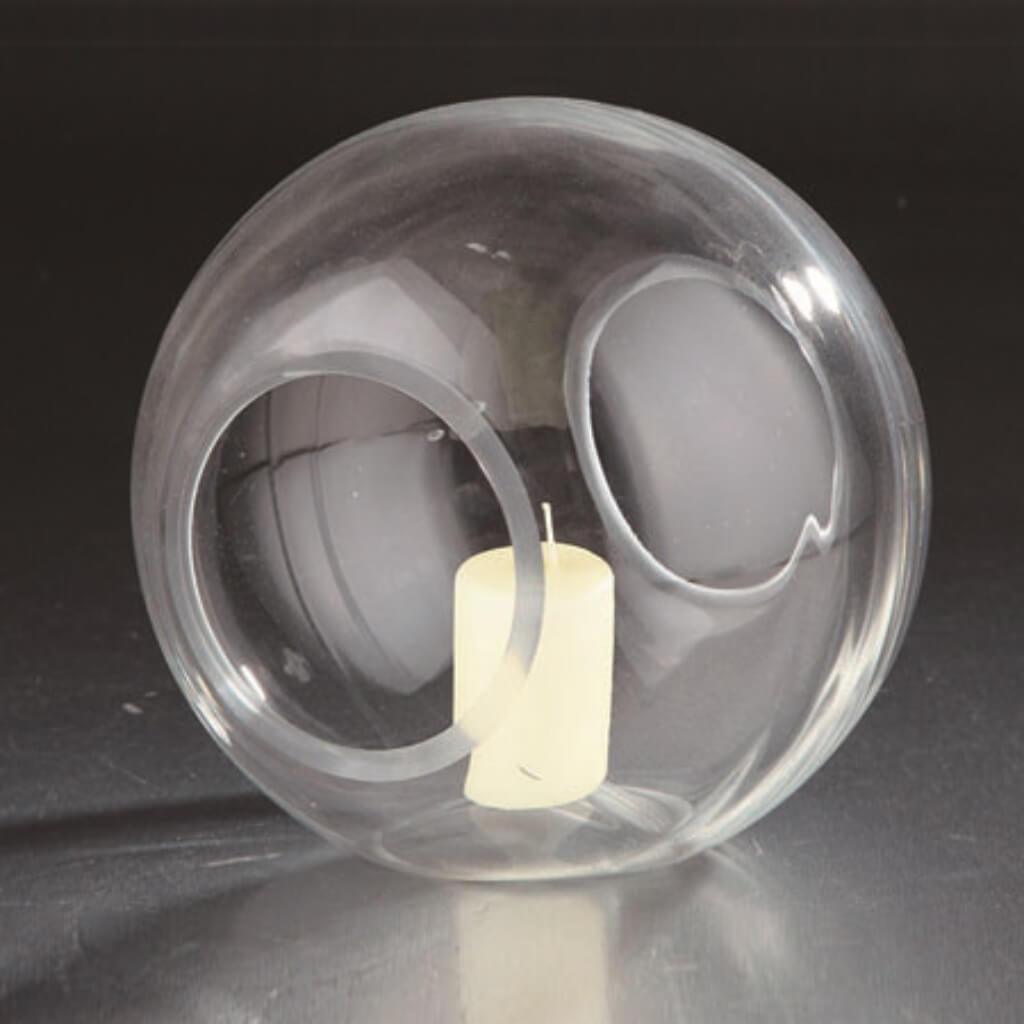 Vase L:8"W:7"H:8.5" Clear 