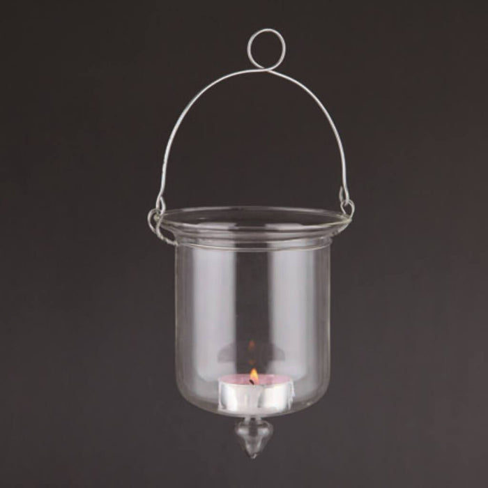 Candleholder H:5" D:4" Clear 