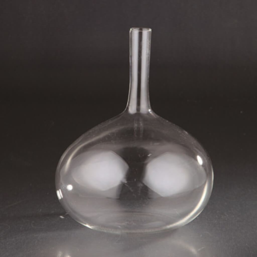 Vase H:7" D:5" Clear 