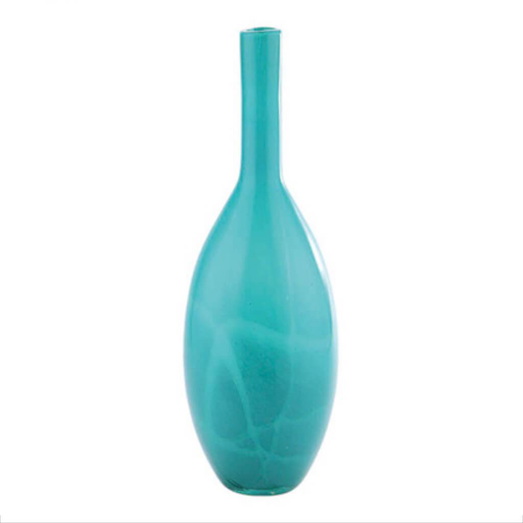 VASE H:20" D:7" GREEN 