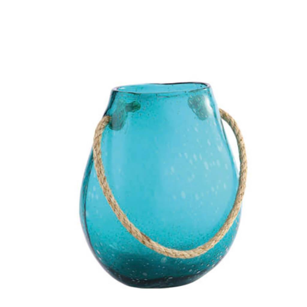 Vase L:9.5"W:5.5"H:11" Turq 