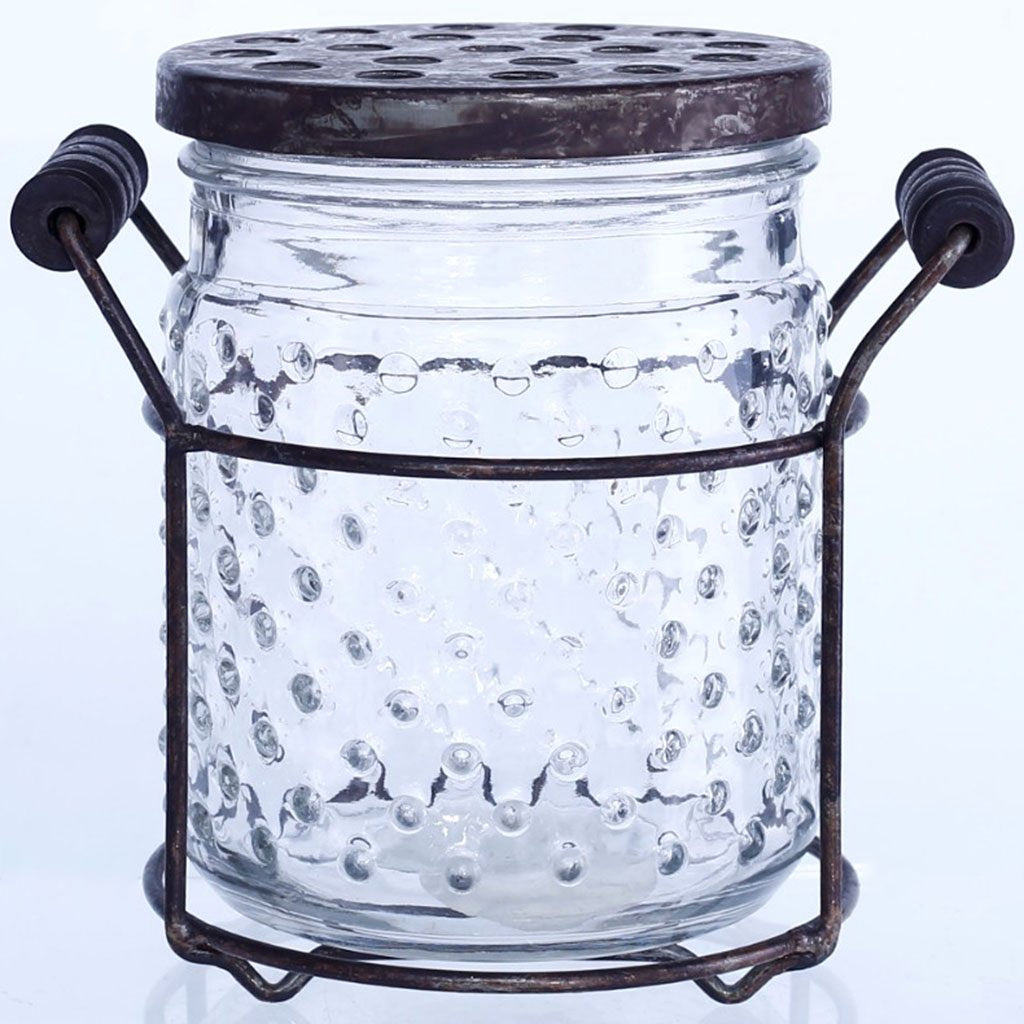 Clear Jar with Lid L:5.5in W:4.5in H:5.5in