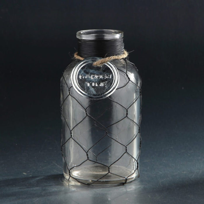 Bottle H:8.5" D:4.5" Clear 