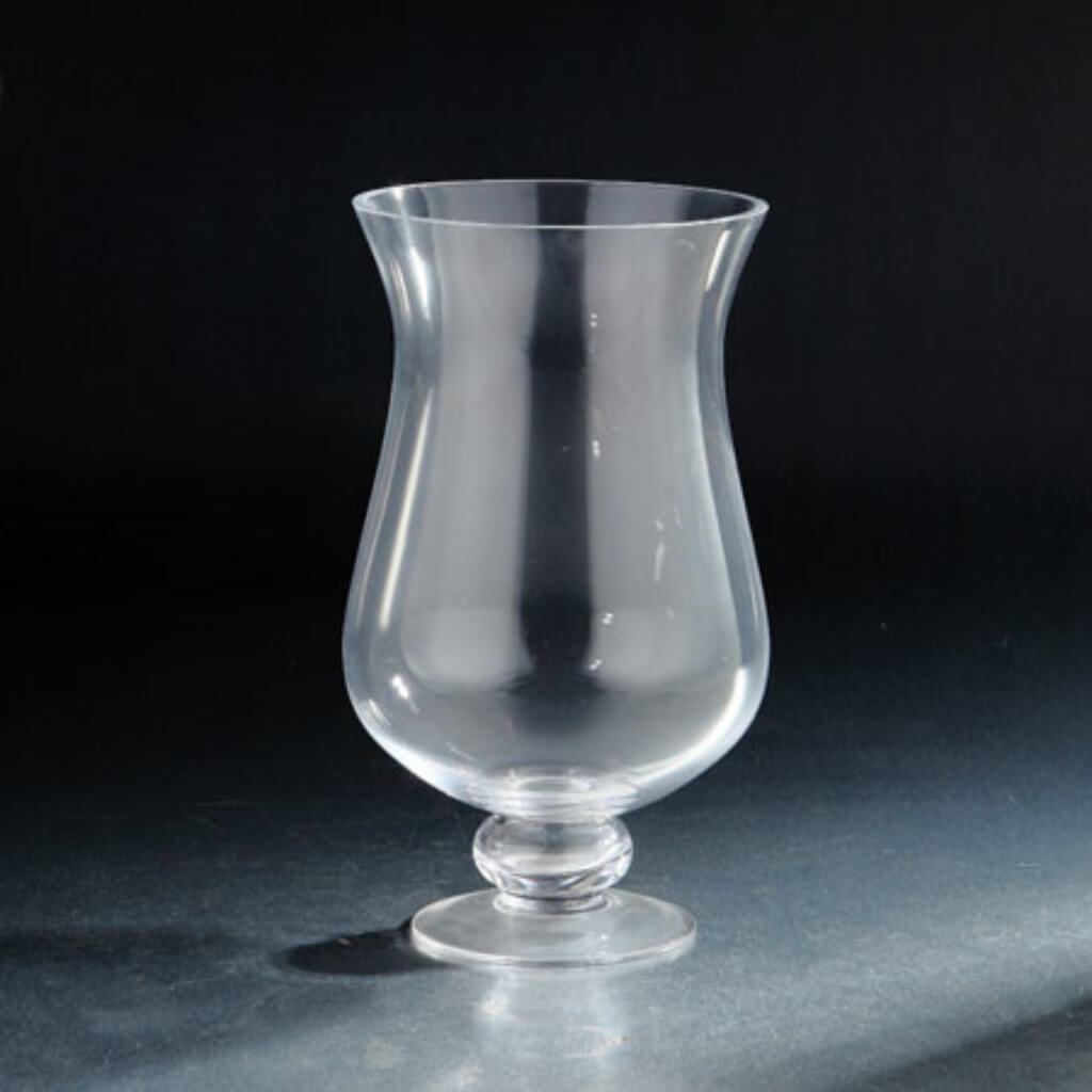 Hurricane Candleholder-Med. H:12&quot;D:7&quot; Clear 