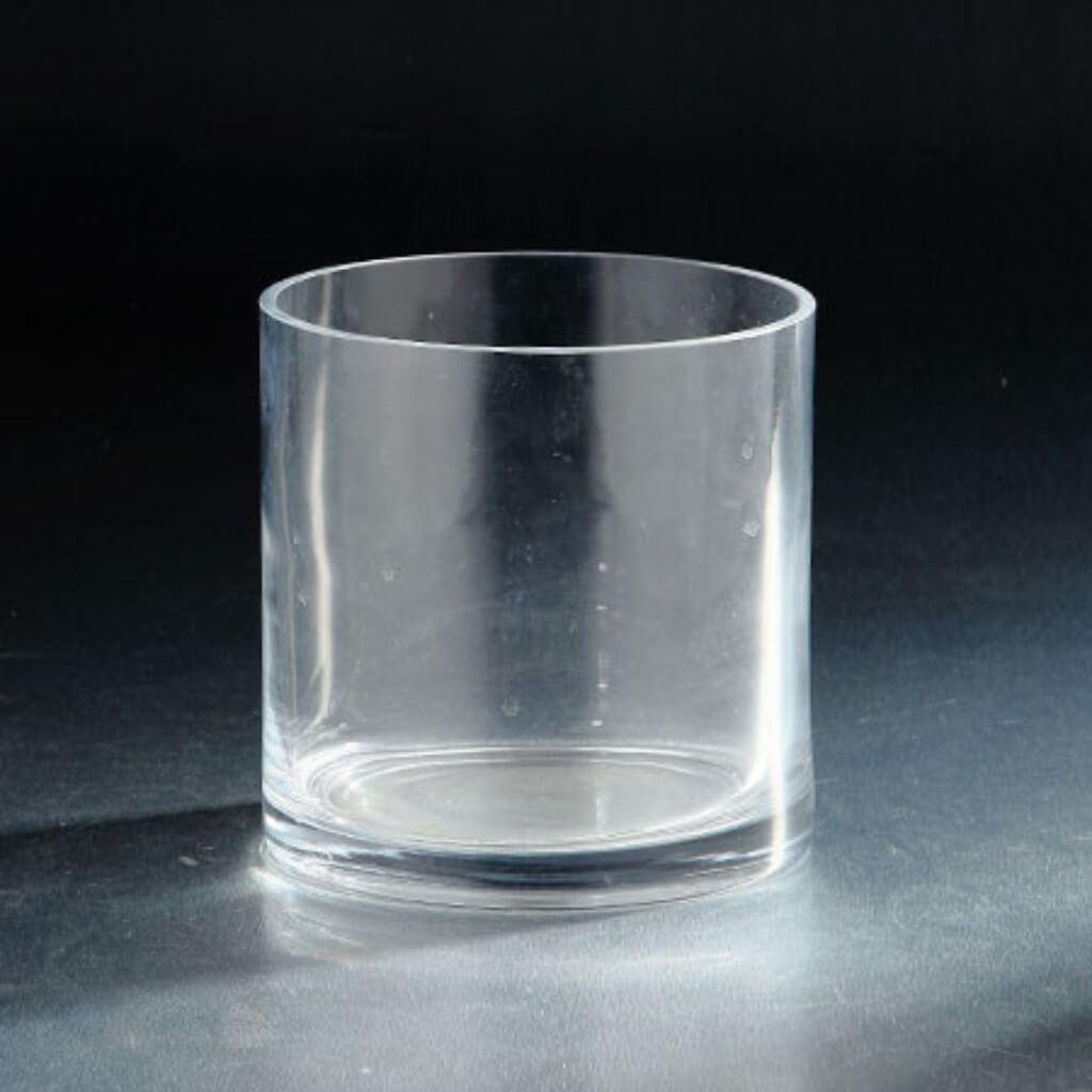 Cylinder H:6" D:7" Clear 