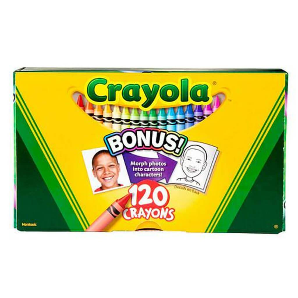 Crayola 120 Crayon Box with Sharpener