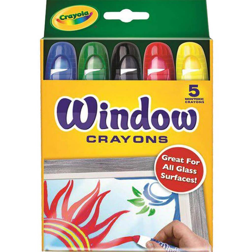 Crayola Washable Window Crayons 5 Pack