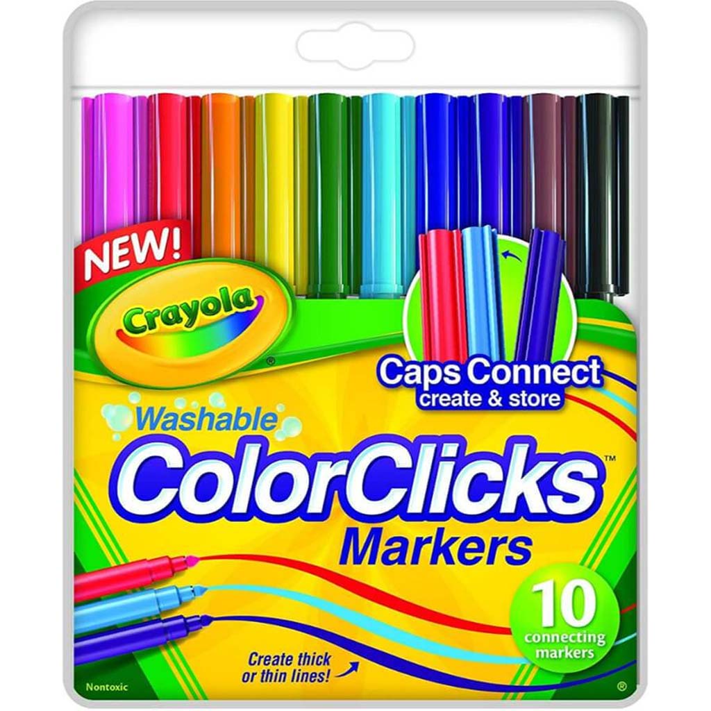 Crayola Color Clicks Washable Markers 10 Count