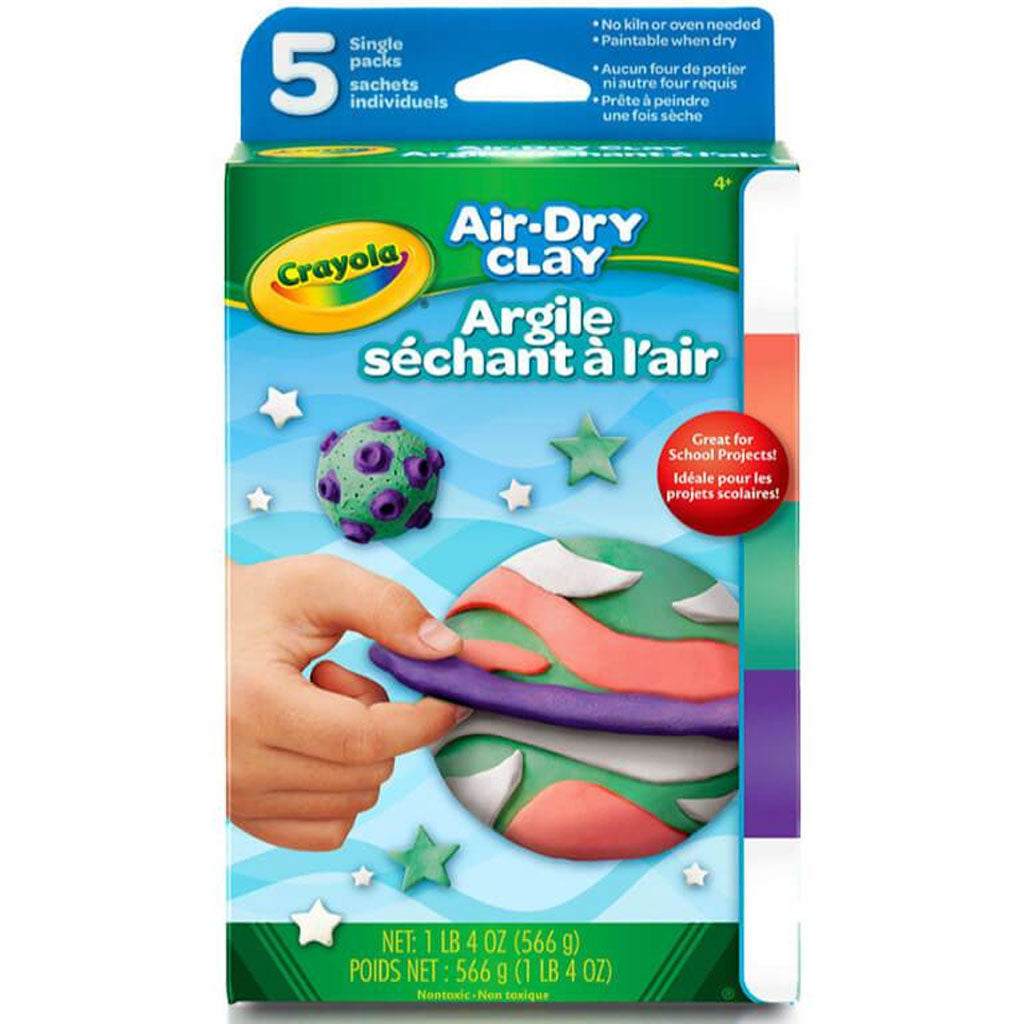 Crayola Air-Dry Clay 0.5oz 5/Pkg