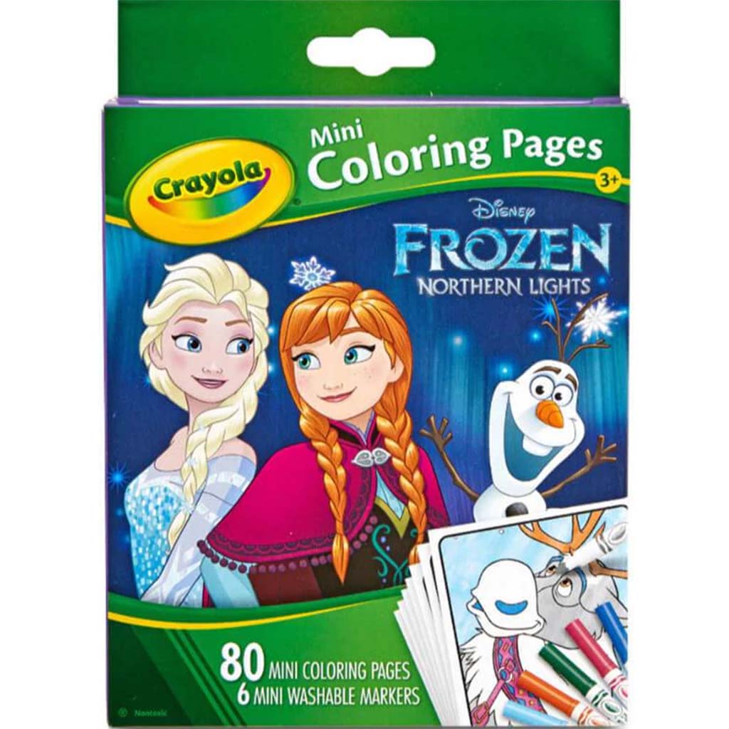 Crayola Mini Coloring Pages Frozen
