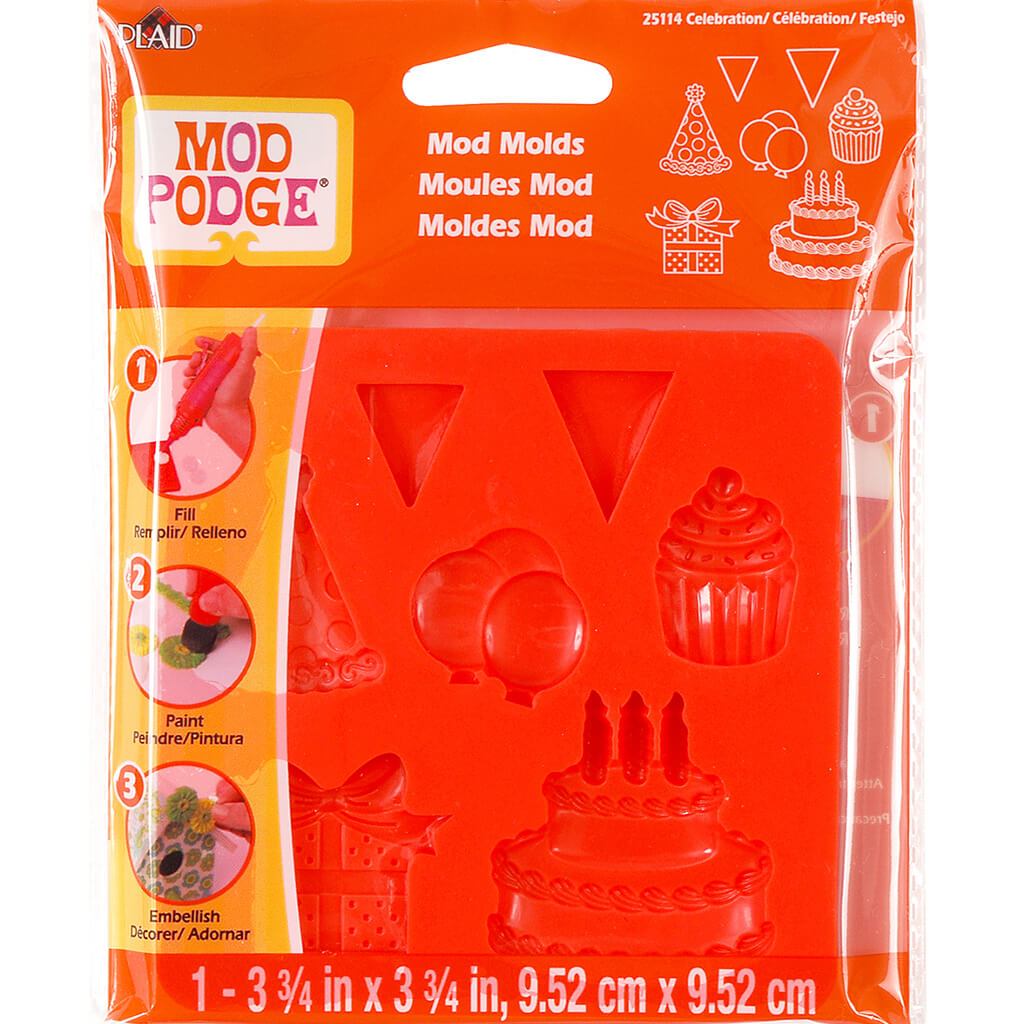 Mod Podge Mod Mold 3.75in x 3.75in Celebration