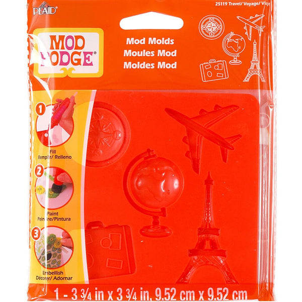 Mod Molds Mod Podge Mod Mold 3.75in x 3.75in Travel - Creative Minds