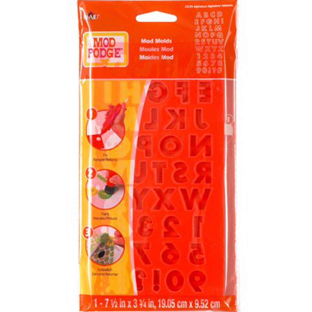 Mod Podge Large Mod Mold 7.5in x 3.75in Alphabet