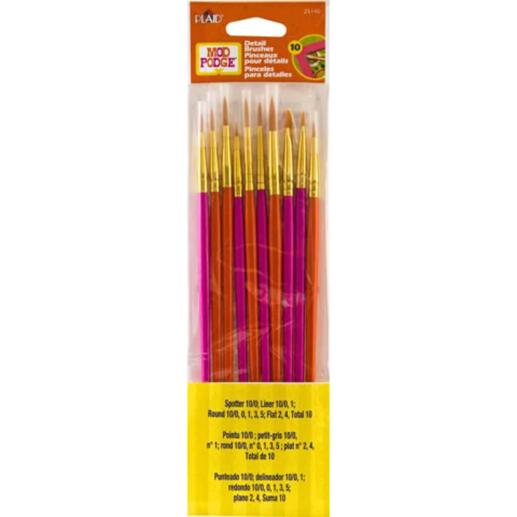 Mod Podge Brush Set 10/Pkg