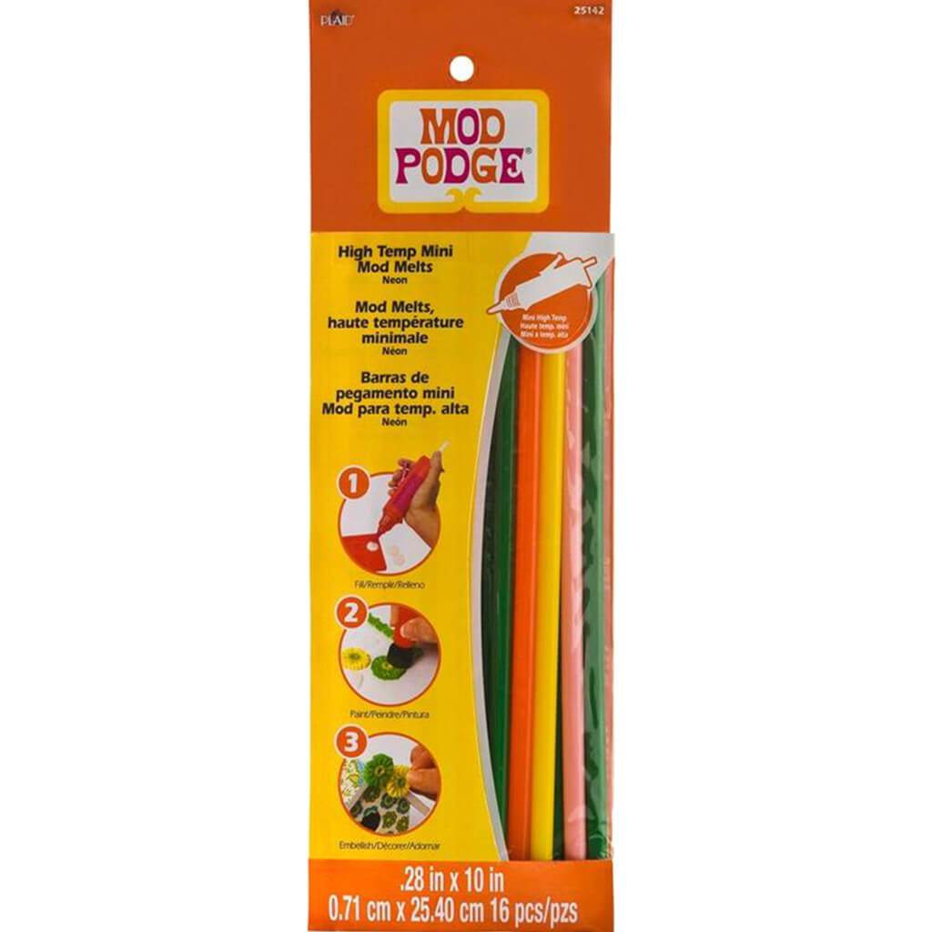 Mod Podge High Temp Mod Melts .28in x 10in 16/Pkg Neon