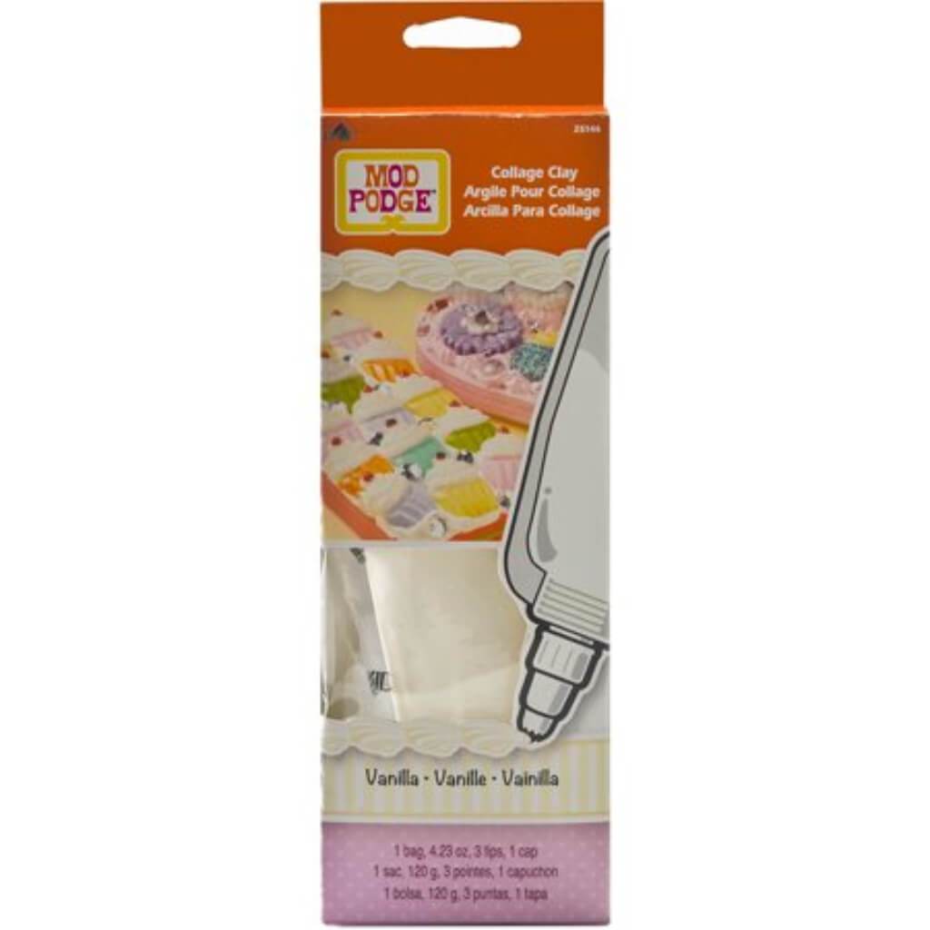 Mod Podge Collage Clay 4.23oz Vanilla White