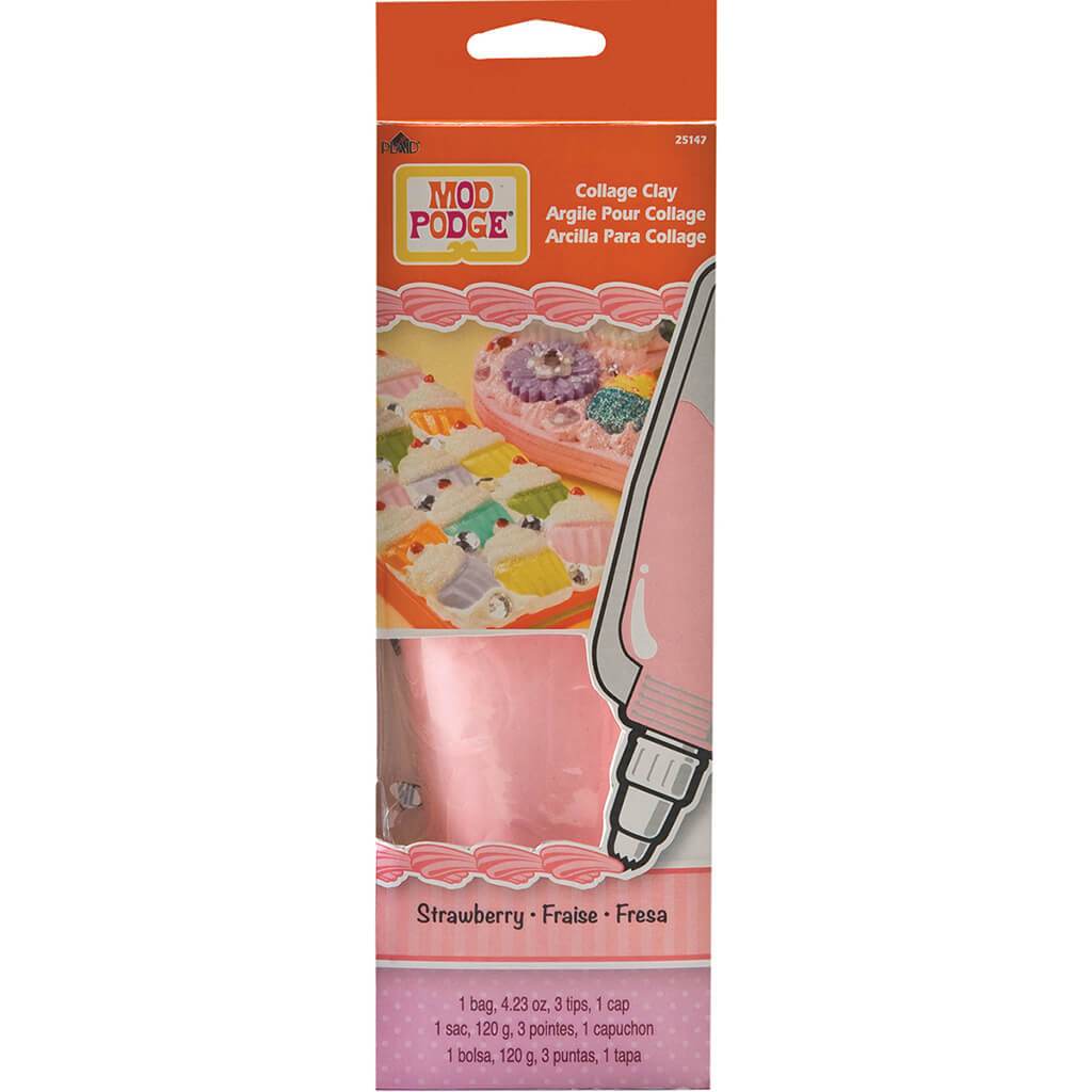 Mod Podge Collage Clay 4.23oz Strawberry Pink