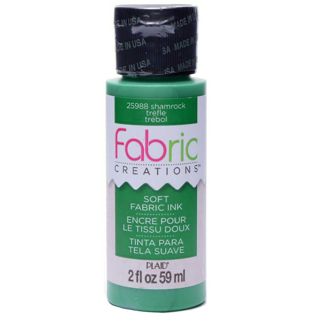 Plaid Fabric Creations Soft Fabric Ink Shamrock 2oz