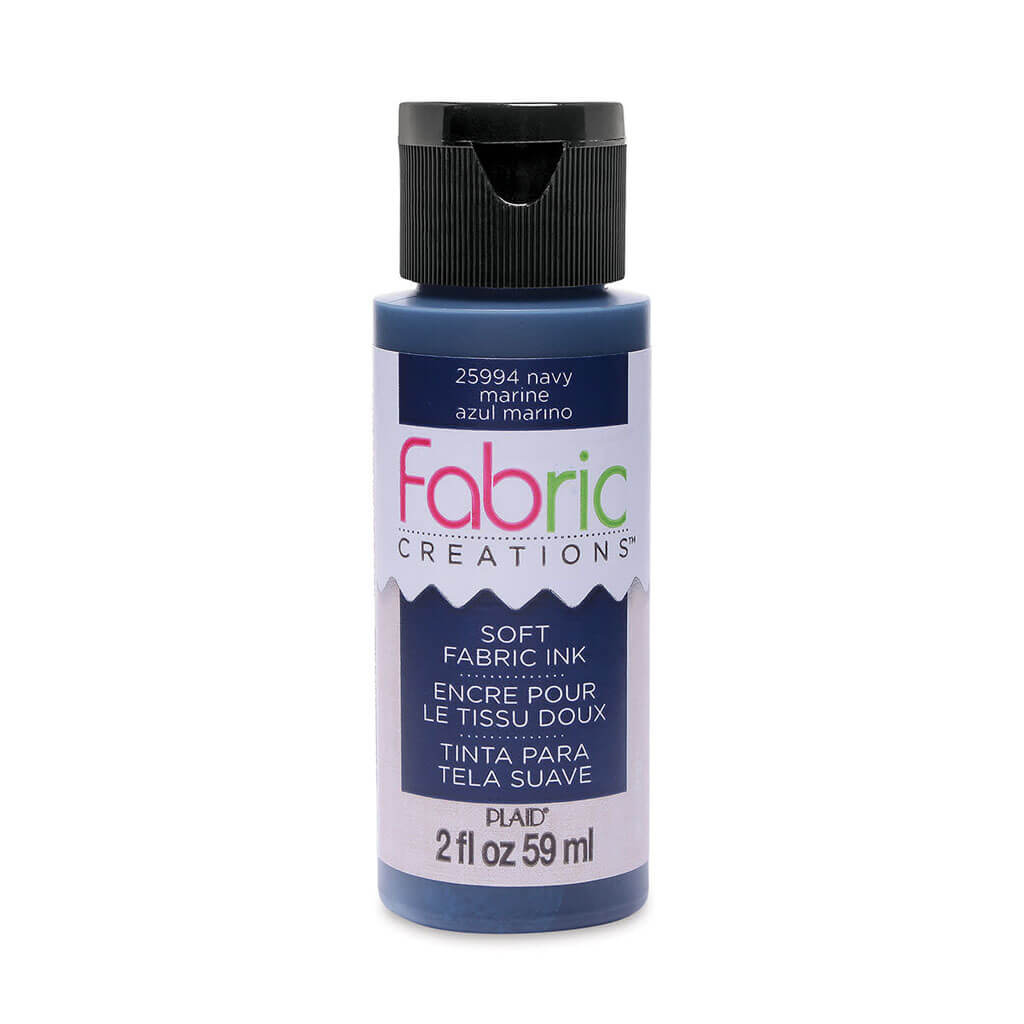 Plaid Fabric Creations Soft Fabric Ink Navy 2oz