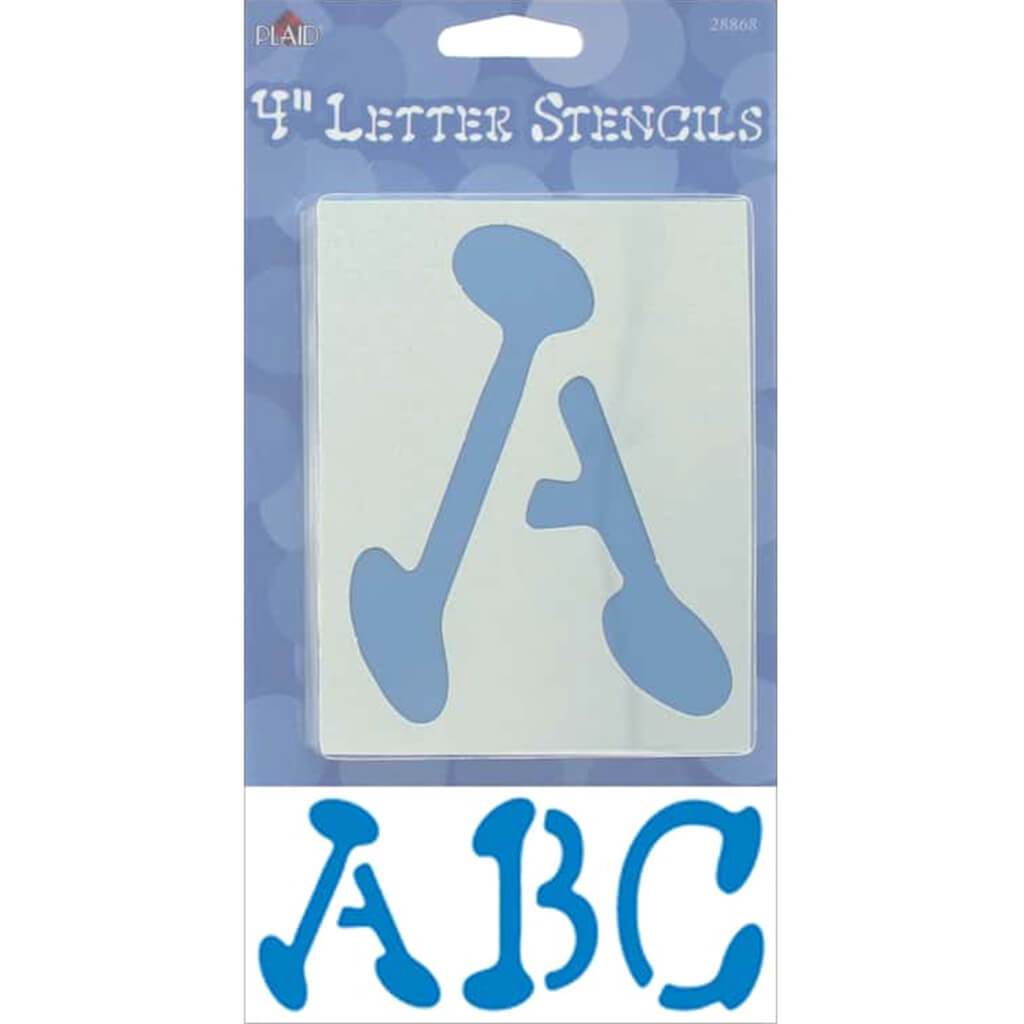 Letter Stencil Value Pack 4in