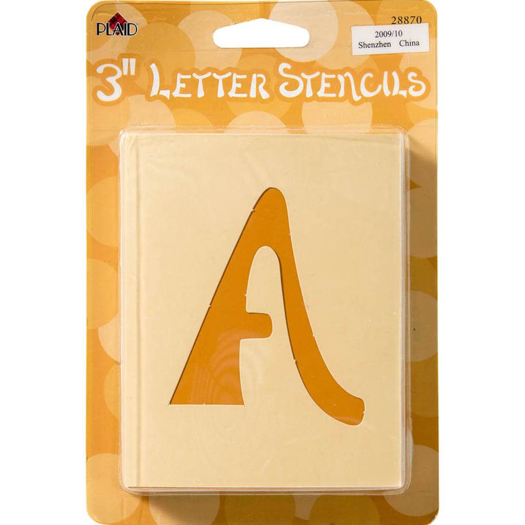 Mailbox Letter Stencils Swashbuckle 3in