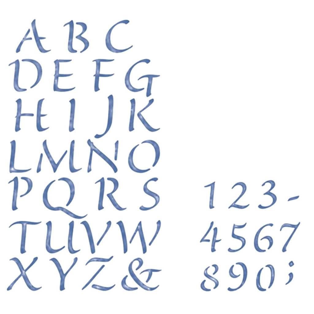 Simply Stencils Value Pack Alphabet &amp; Numbers 2in