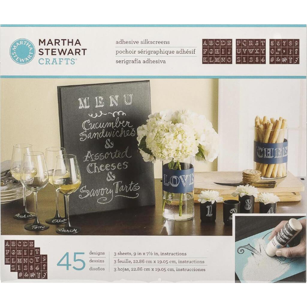 Martha Stewart Crafts Chalkboard Silkscreens: Bodoni Alphabet