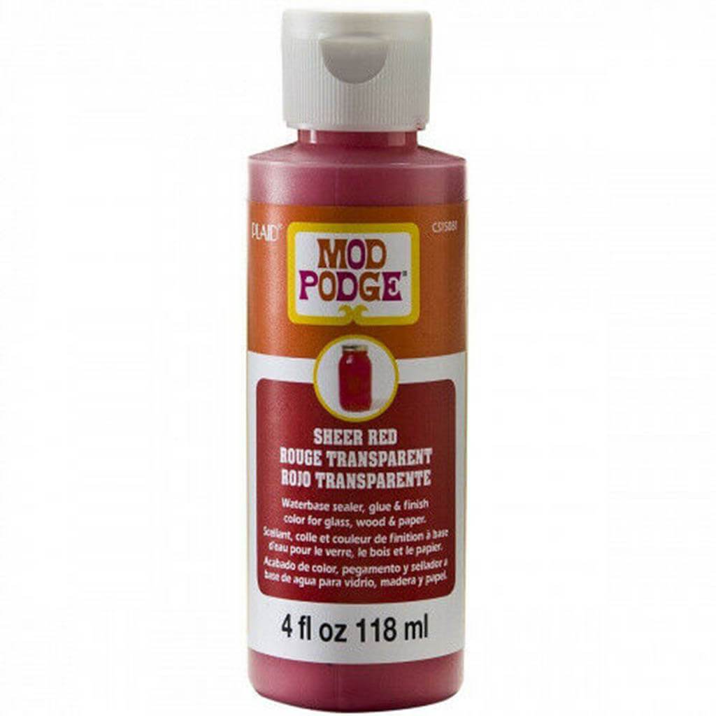 Mod Podge Sheer Color 4oz Red