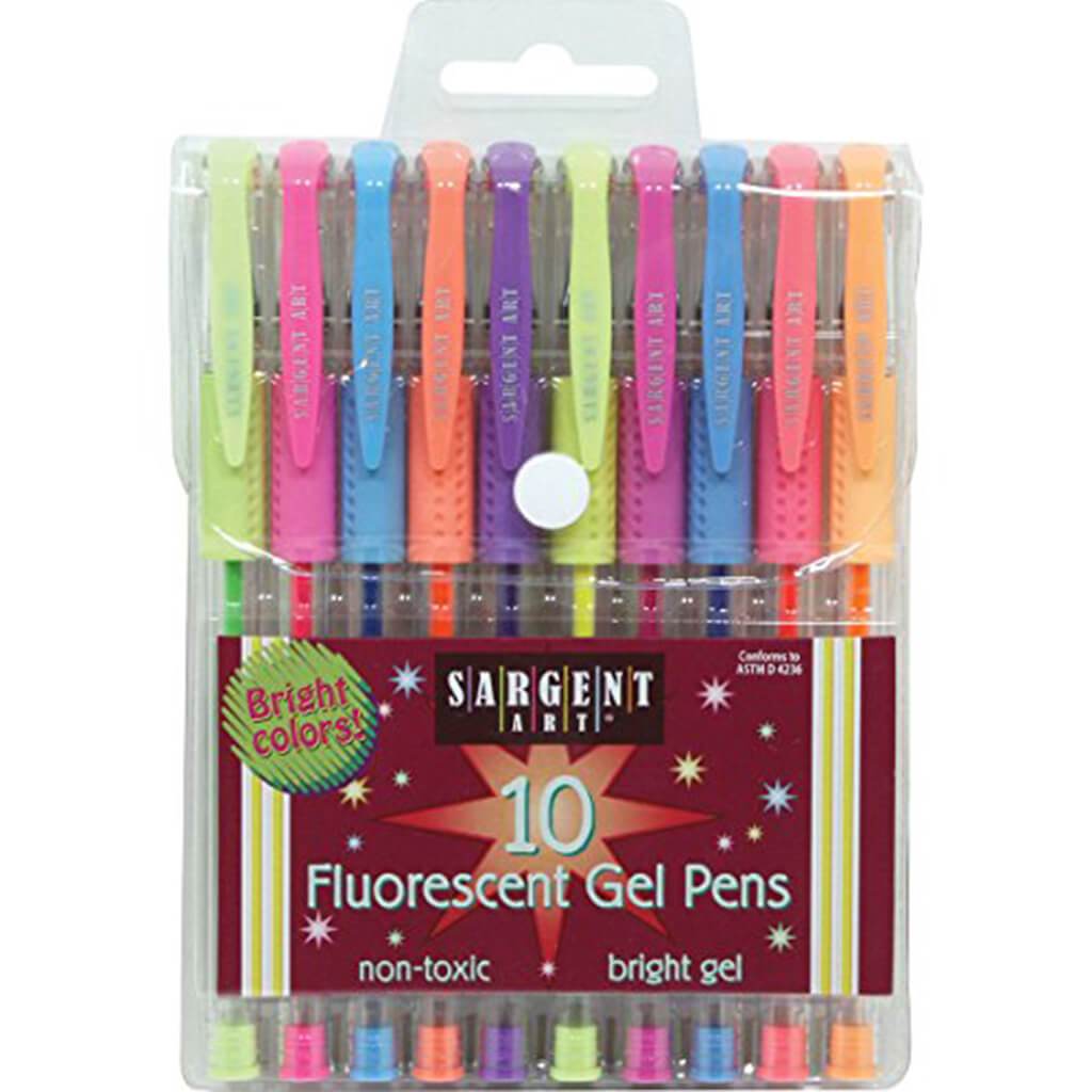 Art Fluorescent Gel Pens 10ct