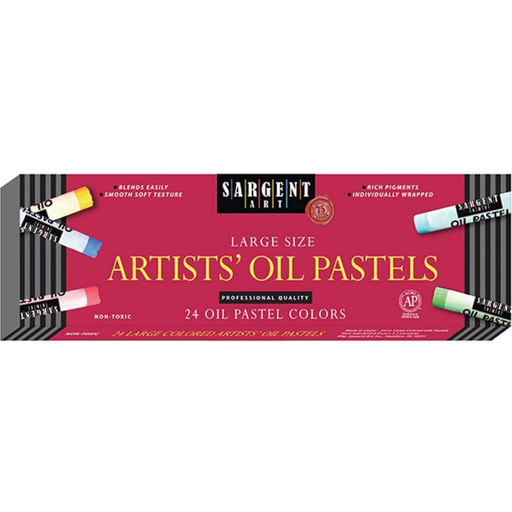 Large Artist Oil Pastels 24ct