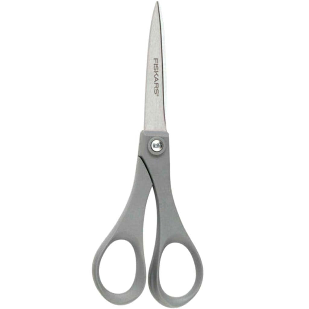 Double Thumb Scissors 7in Gray Stainless Steel 